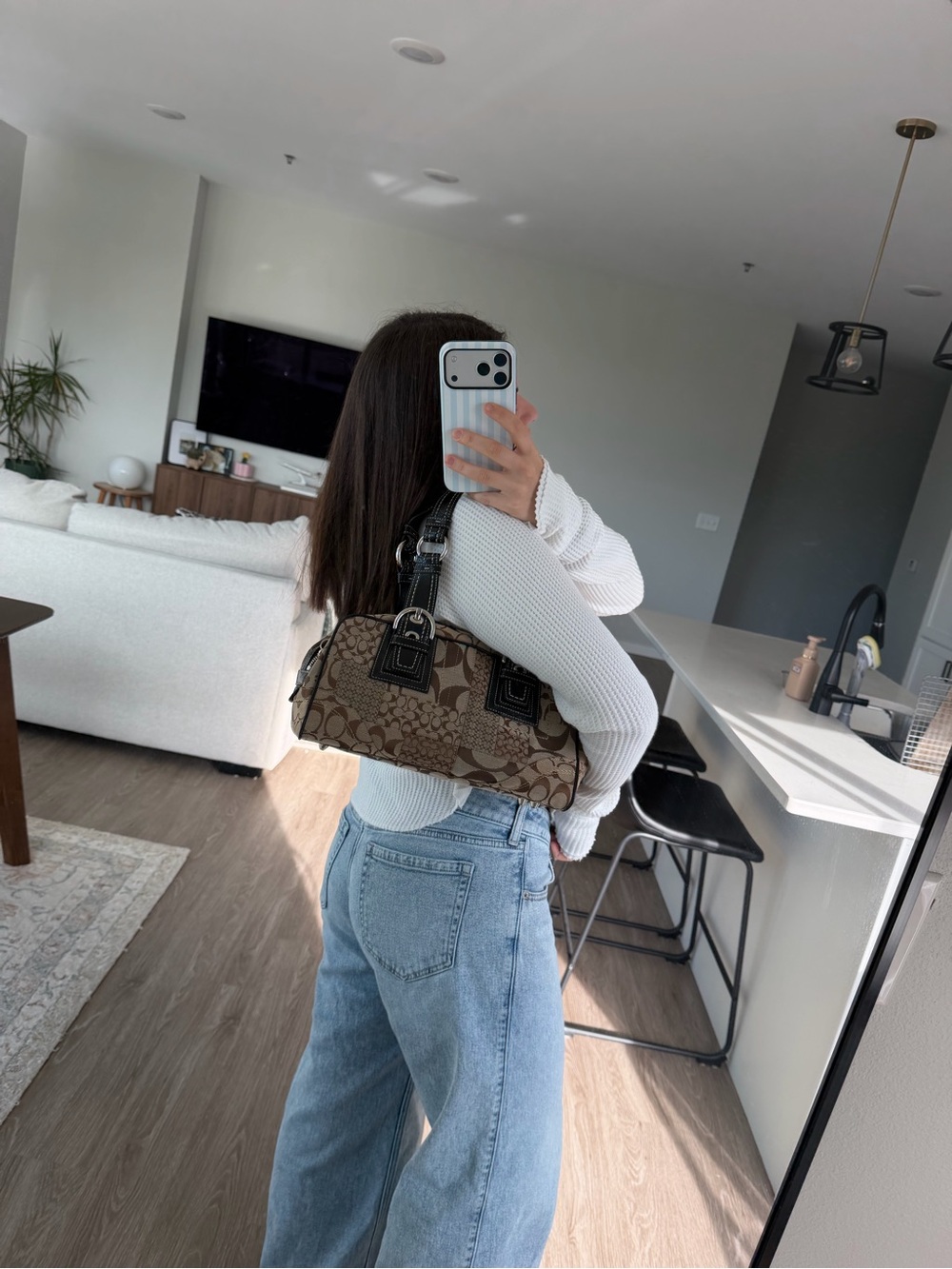 Y2K Coach Signature Patchwork Shoulder Bag - Picture 9 of 9